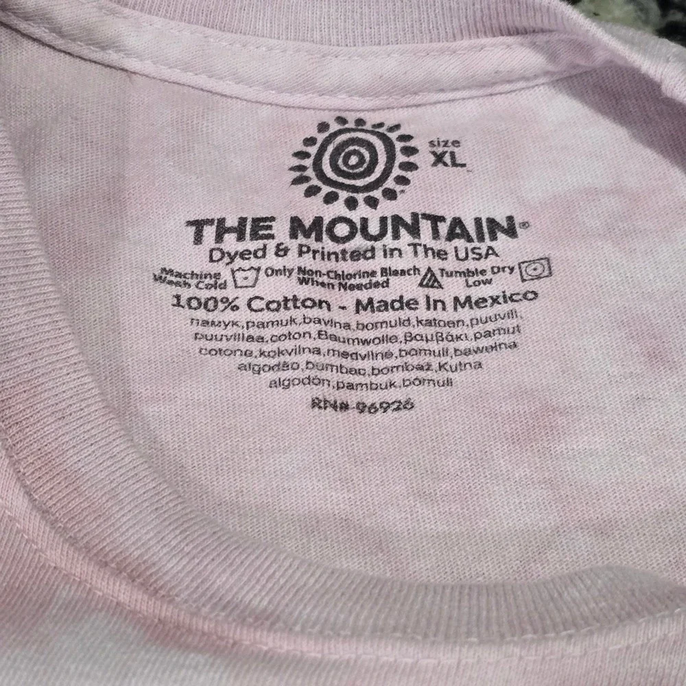 The Mountain Unisex Healing Rose Carol Cavalaris Graphic T-Shirt Pink Tie Dye XL